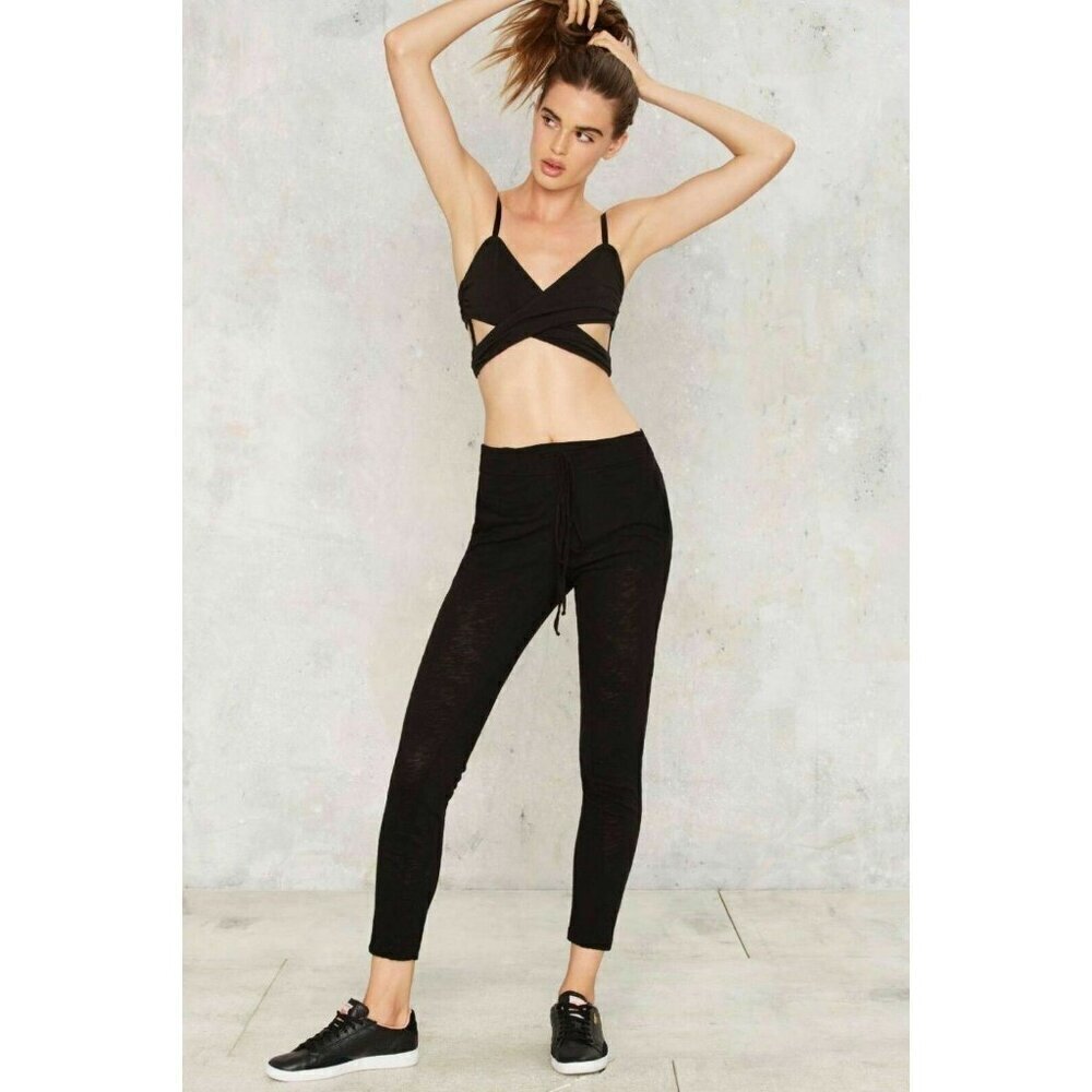 Pursue by Nasty Gal Women’s Black “Loving You Is Easy” Lounge Pants Drawstring S - Picture 10 of 14